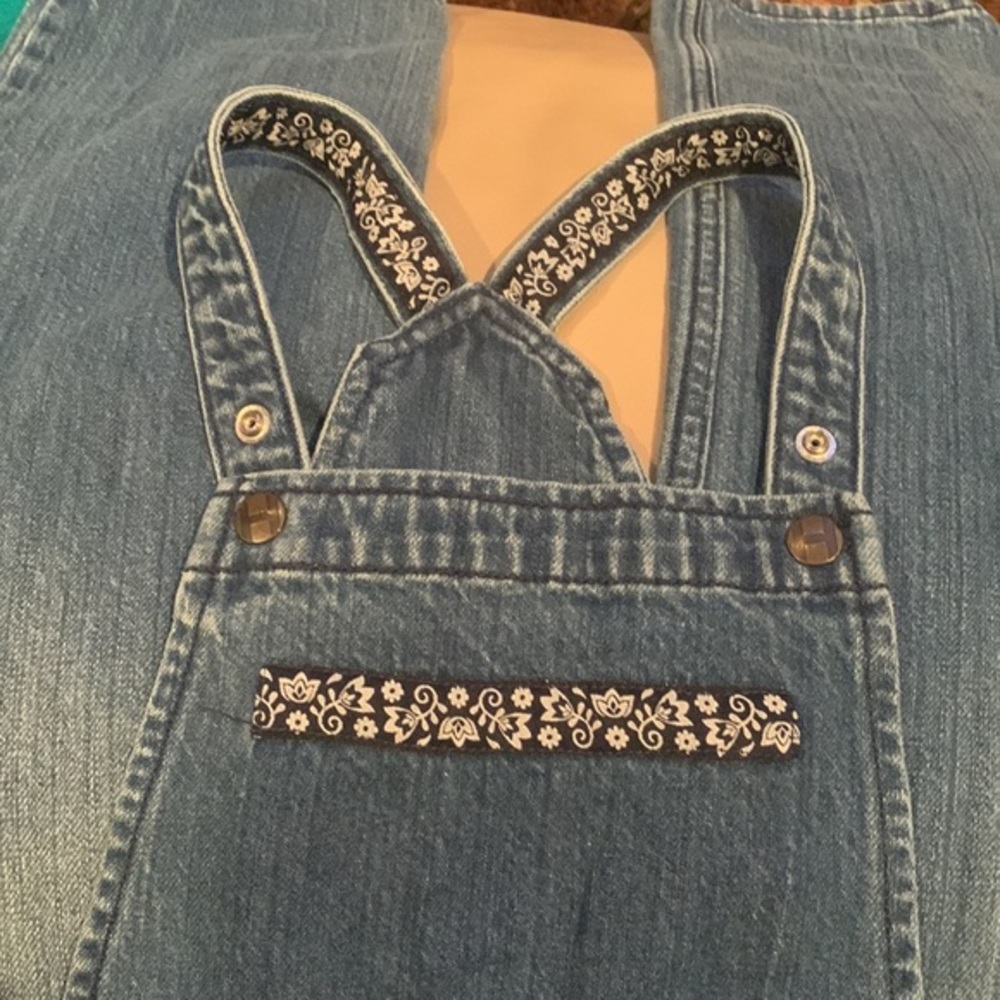 HANNA ANDERSSON Overalls Denim Medium Wash Size 160 XL 16-18 - Picture 5 of 8